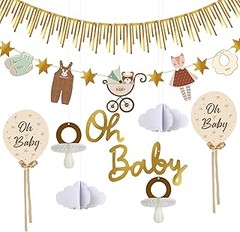 Opciones decorativas alternativas a las guirnaldas para baby shower