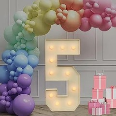 Opciones de decoración alternativas a los números luminosos para fiestas