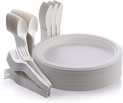 ¿Cuánto cuestan los cubiertos desechables para fiestas?