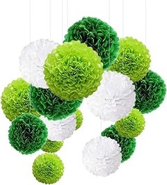 Guirnaldas de pompones para fiestas
