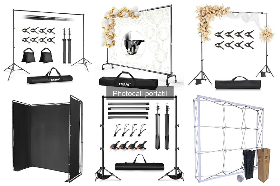 Accesorios esenciales para photocalls portátiles