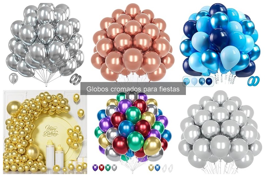 Accesorios imprescindibles para globos cromados en fiestas