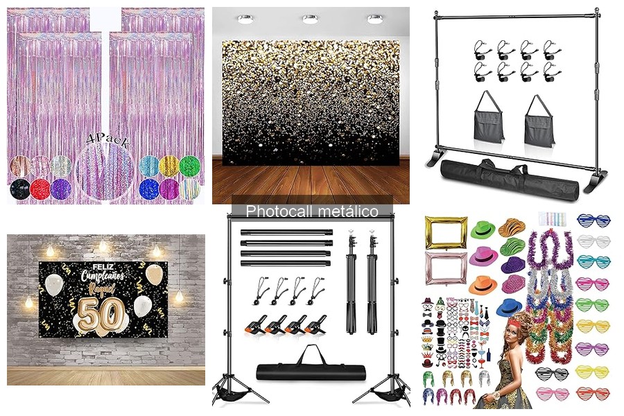Accesorios imprescindibles para photocalls metálicos