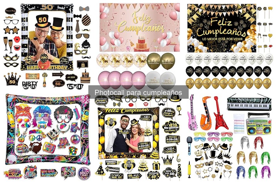Accesorios imprescindibles para un photocall de cumpleaños