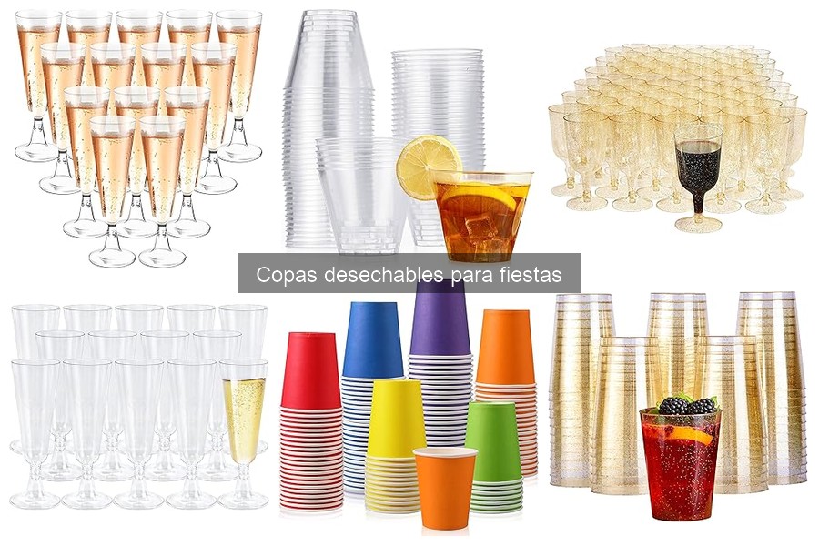 Alternativas a copas desechables para eventos