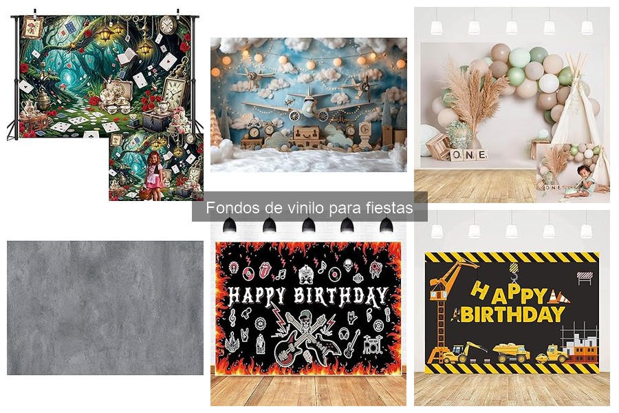 Alternativas a fondos de vinilo para decorar fiestas
