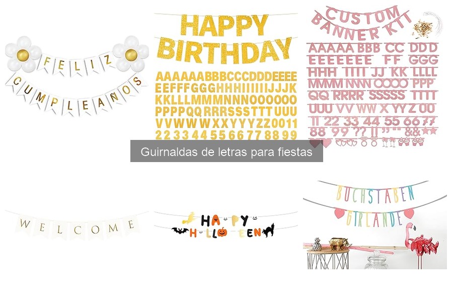 Alternativas a Guirnaldas de Letras para Decoraciones Creativas