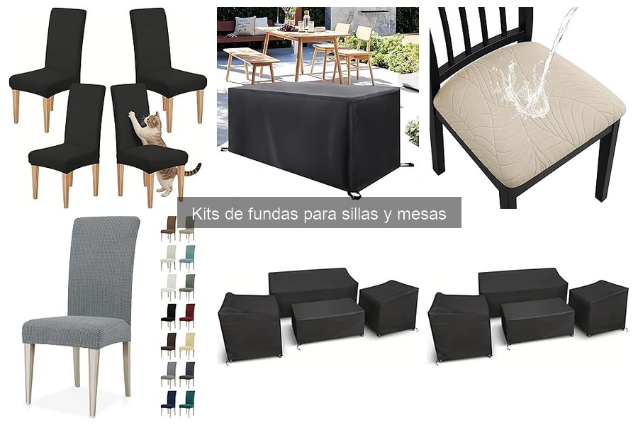 Alternativas a kits de fundas para sillas y mesas