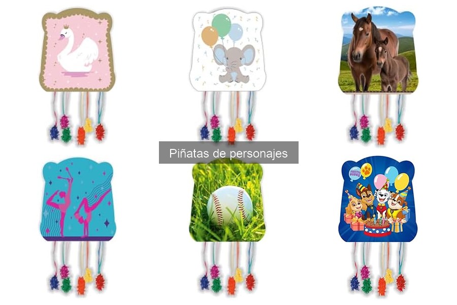 Alternativas a las piñatas de personajes para fiestas