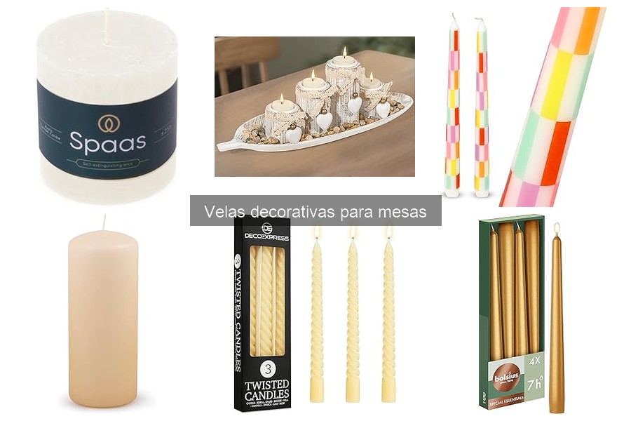 Alternativas a las velas decorativas tradicionales para mesas