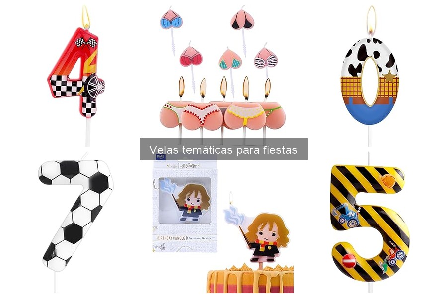 Alternativas a las velas temáticas para fiestas y eventos
