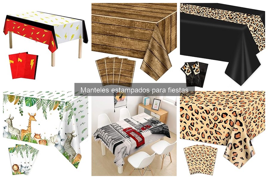 Alternativas a los manteles estampados para fiestas