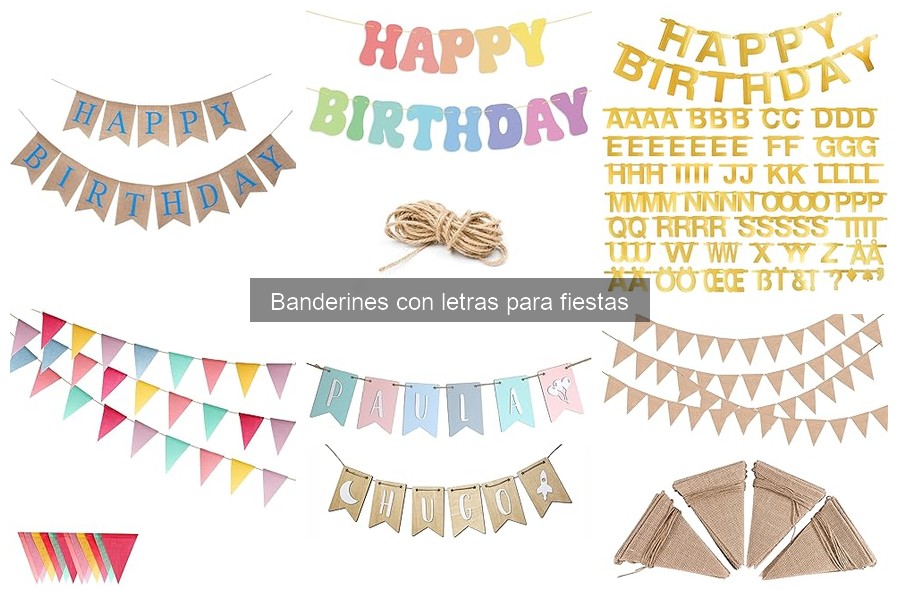 Alternativas Creativas a Banderines con Letras para Fiestas