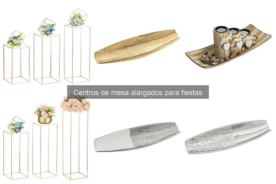 Alternativas creativas a centros de mesa alargados