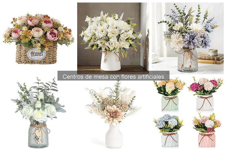 ** Alternativas creativas a centros de mesa con flores artificiales