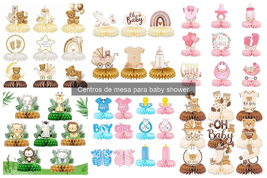 Alternativas Creativas a Centros de Mesa para Baby Shower