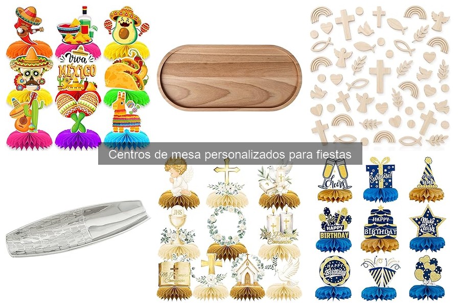 Alternativas creativas a centros de mesa personalizados
