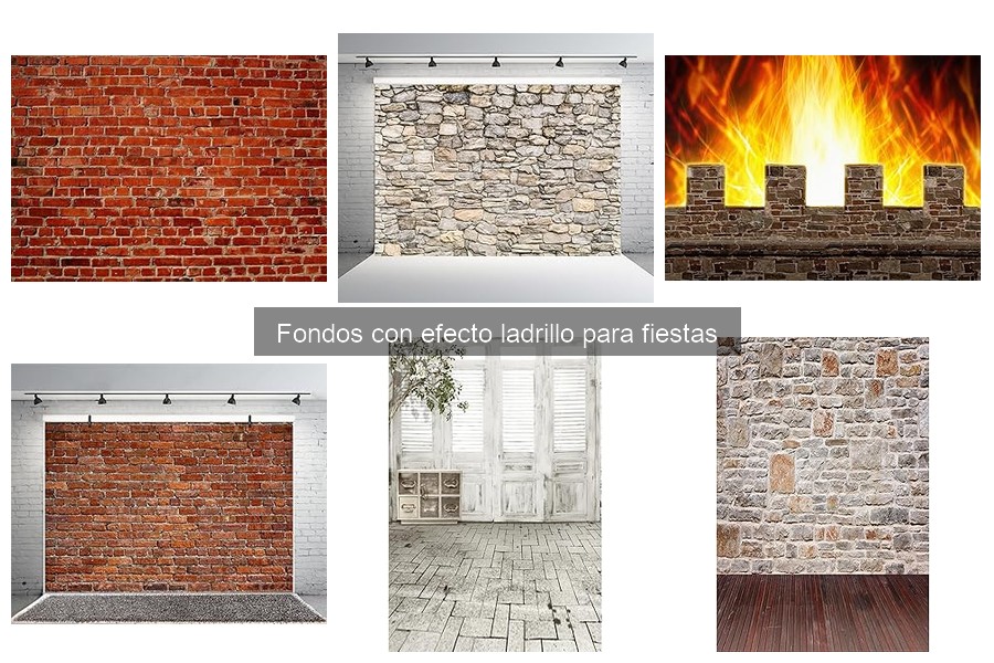 Alternativas creativas a fondos de ladrillo para fiestas