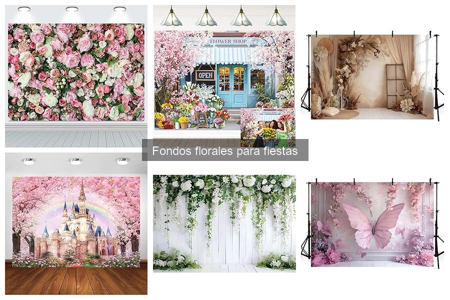 Alternativas creativas a fondos florales para fiestas