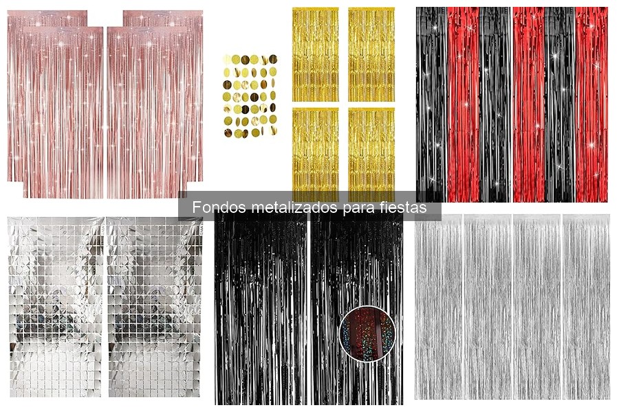 Alternativas creativas a fondos metalizados para fiestas