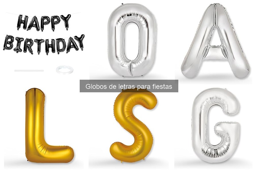Alternativas creativas a globos de letras para fiestas