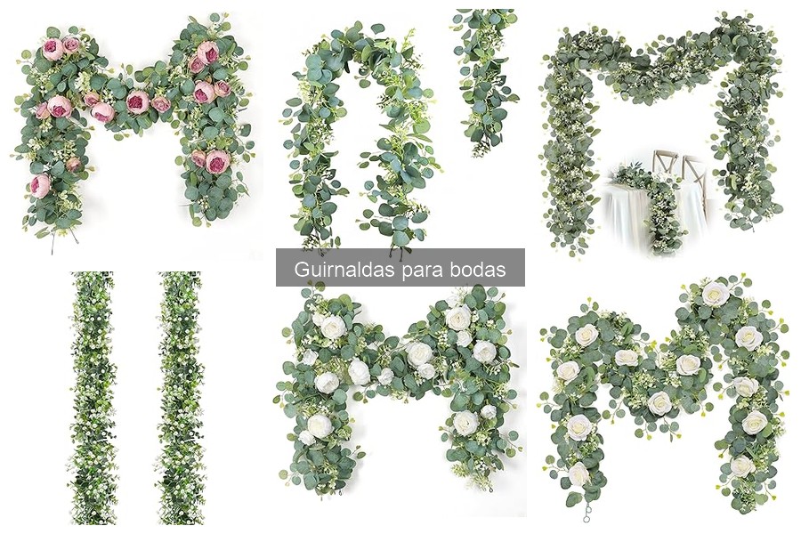 Alternativas creativas a guirnaldas para bodas