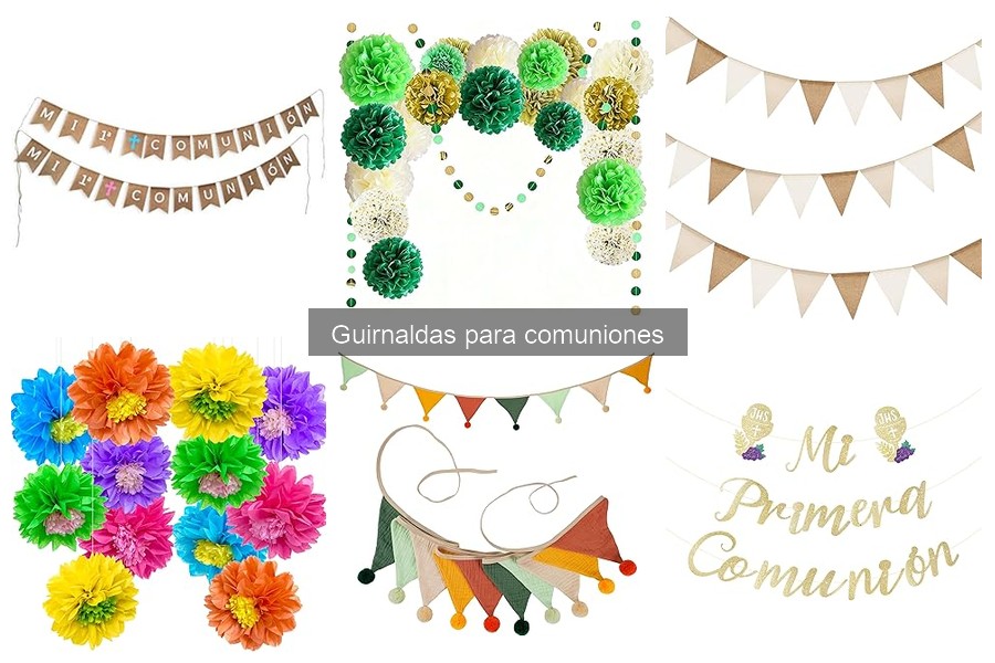 Alternativas creativas a guirnaldas para comuniones