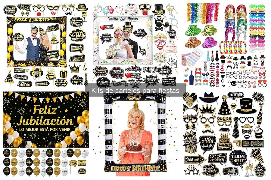 Alternativas creativas a kits de carteles para fiestas