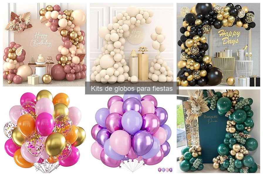 Alternativas creativas a kits de globos para decoración