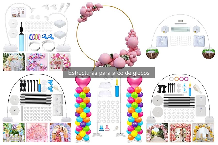 Alternativas creativas a las estructuras para arco de globos