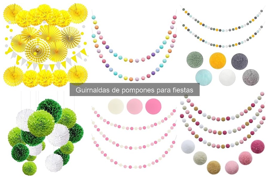 Alternativas creativas a las guirnaldas de pompones