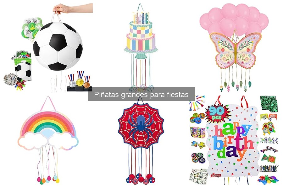 ** Alternativas creativas a las piñatas grandes para fiestas