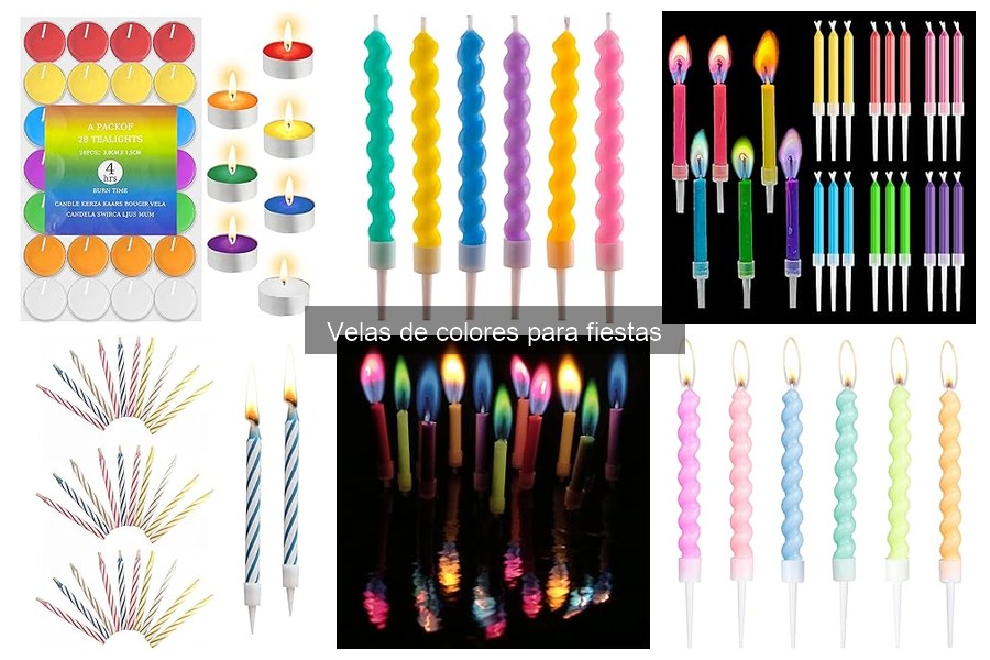 Alternativas creativas a las velas de colores para decorar fiestas