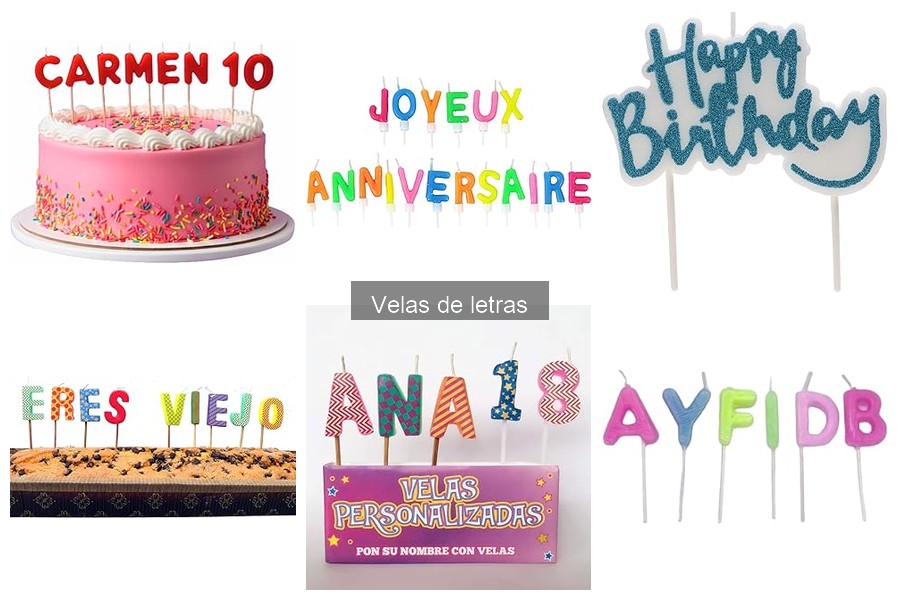 Alternativas creativas a las velas de letras para decoraciones