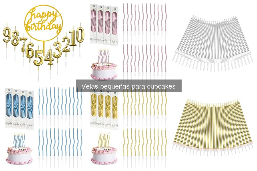 Alternativas Creativas a las Velas Pequeñas para Cupcakes