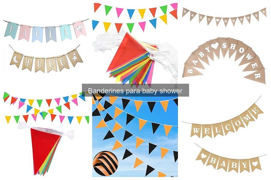 Alternativas creativas a los banderines para baby shower