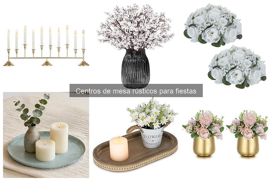 Alternativas creativas a los centros de mesa rústicos