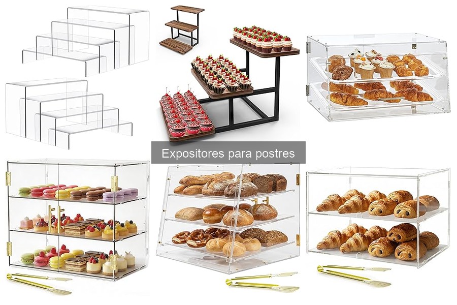 Alternativas creativas a los expositores para postres