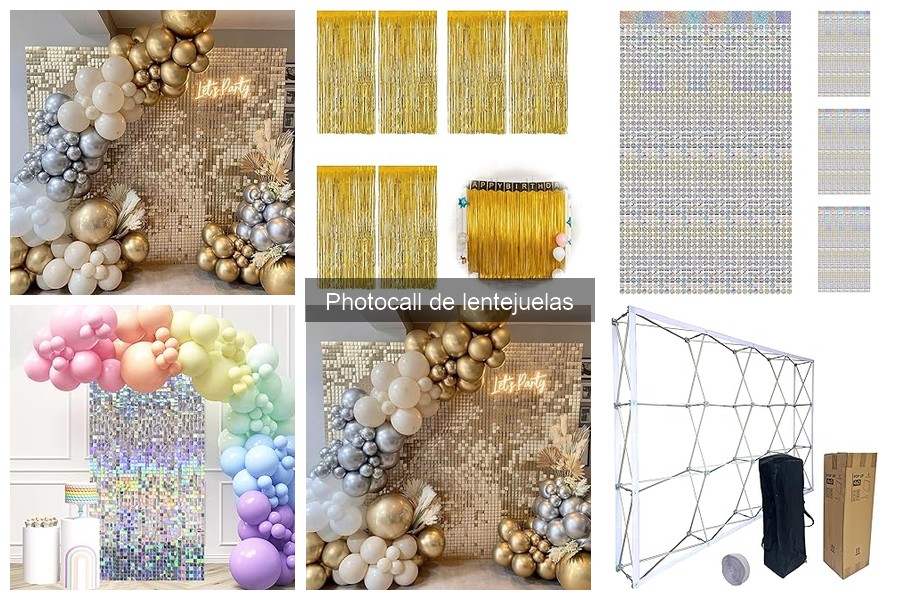 Alternativas creativas a photocalls de lentejuelas