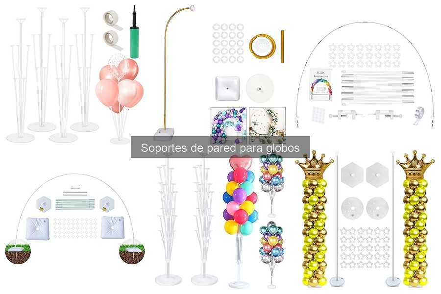 Alternativas creativas a soportes de pared para globos