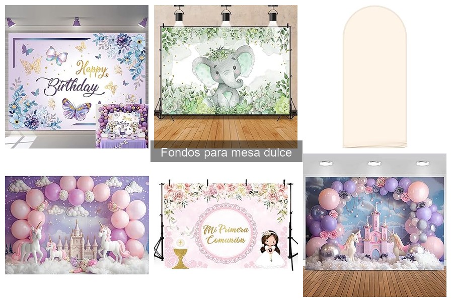 Alternativas Creativas para Fondos de Mesa Dulce