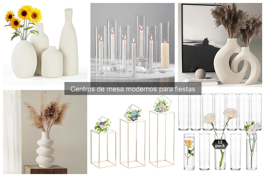 Alternativas económicas a centros de mesa modernos