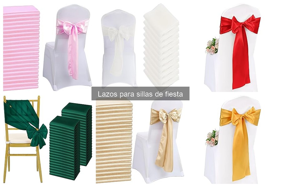 Alternativas económicas a los lazos para sillas de fiesta