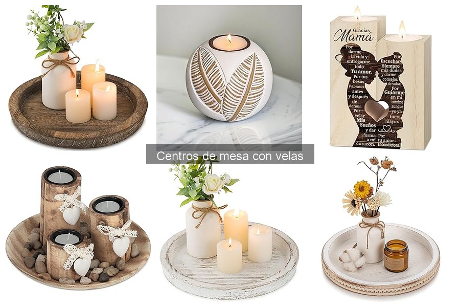 Alternativas sostenibles a centros de mesa con velas