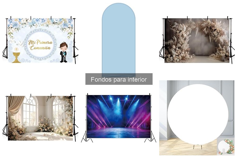 Alternativas únicas a fondos para interior en tus eventos