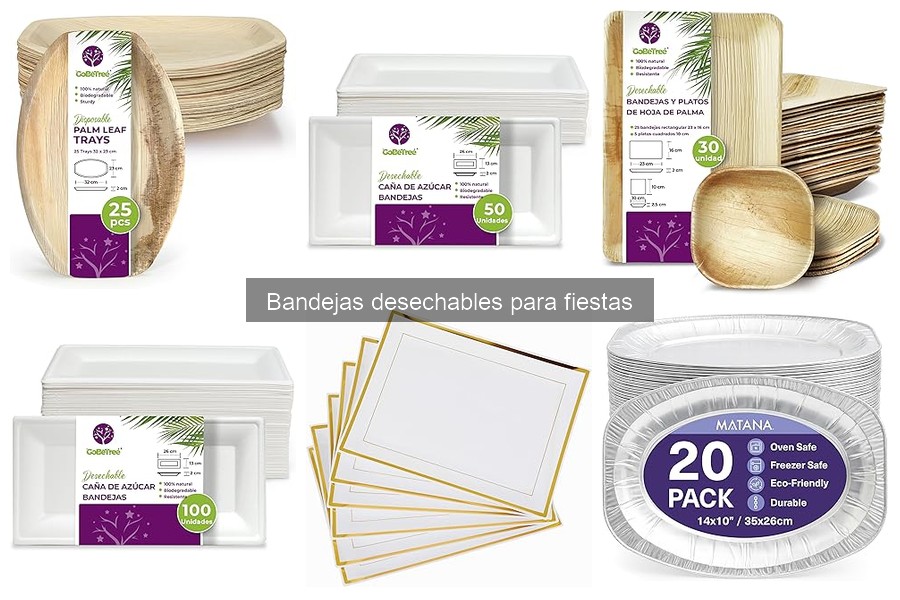 Bandejas desechables para fiestas: Qué son y cómo usarlas