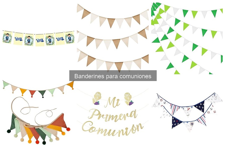 Banderines de Papel Reciclado para Comuniones Sostenibles