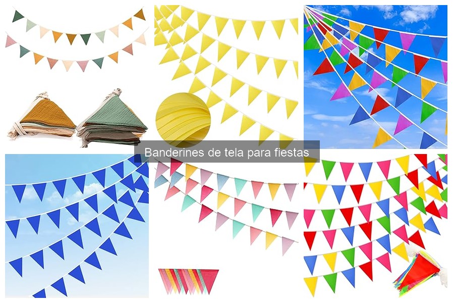 Banderines de tela personalizados para eventos especiales