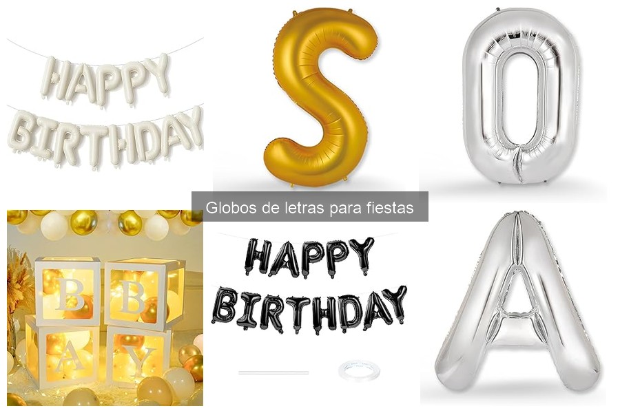 Beneficios de usar globos de letras en tus fiestas