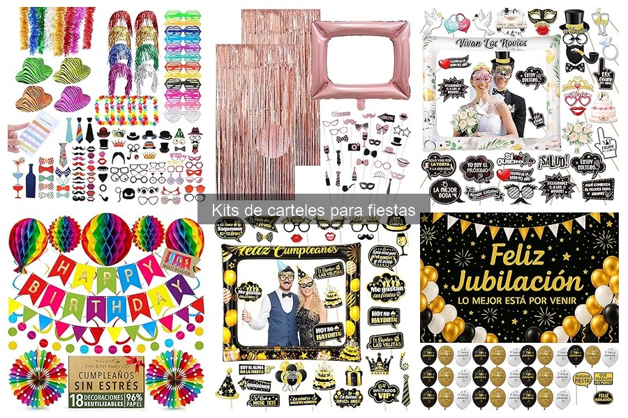 Beneficios de usar kits de carteles en tu fiesta